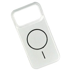 Чехол Apple iPhone 17 Pro, Carbon, MagSafe, Белый