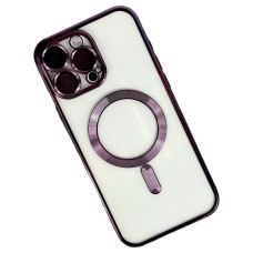 Чохол Apple iPhone 15 Pro Max, Metallic Full Camera, MagSafe, Фіолетовий