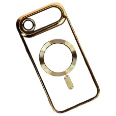 Чохол Apple iPhone 17 Air, Metallic Full Camera, MagSafe, Золотий