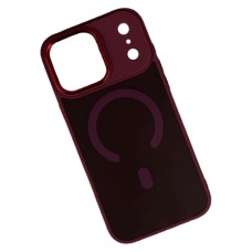 Чохол Apple iPhone 17 Pro, Color Matte, Burgundy, MagSafe, Бордовий