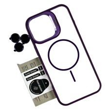 Чохол Apple iPhone 13 Pro, Air Beats Crystal Stand Camera, MagSafe, Фіолетовий