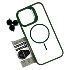 Чохол Apple iPhone 13 Pro, Air Beats Crystal Stand Camera, MagSafe, Зелений