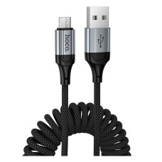 USB кабель Hoco X121 Nuevo, MicroUSB, 1.5 м., Чорний