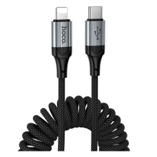USB кабель Hoco X121 Nuevo Apple iPhone SE 2022, iPhone 14 Pro Max, iPhone 14 Plus, iPhone 14 Pro, iPhone 14, iPhone 13 Pro, iPhone 13 Mini, iPhone 13, iPhone 13 Pro Max, iPhone 12 Mini, iPhone 12 Pro Max, Lightning, 1.5 м., Чорний