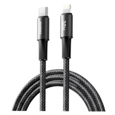 USB кабель Remax CB25 Velocity Apple iPhone SE 2022, iPhone 14 Pro Max, iPhone 14 Plus, iPhone 14 Pro, iPhone 14, iPhone 13 Pro, iPhone 13 Mini, iPhone 13, iPhone 13 Pro Max, iPhone 12 Mini, iPhone 12 Pro Max, Lightning, 1.2 м., Чорний