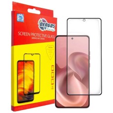 Захисне скло Motorola Moto G86, Moto G86 Power, Dengos, Чорний