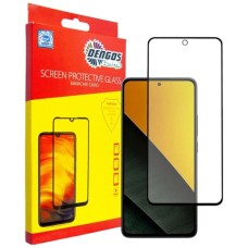 Захисне скло Xiaomi Poco M7 Pro 5G, Redmi Note 14 5G, Dengos, Чорний