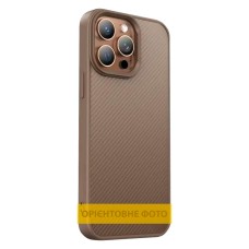 Чохол Apple iPhone 13, Epik Carbon Protective, MagSafe, Кавовий