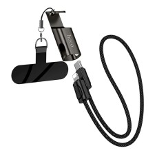 USB кабель Hoco X126 Experto Apple iPhone SE 2022, iPhone 14 Pro Max, iPhone 14 Plus, iPhone 14 Pro, iPhone 14, iPhone 13 Pro, iPhone 13 Mini, iPhone 13, iPhone 13 Pro Max, iPhone 12 Mini, iPhone 12 Pro Max, Lightning, 0.35 м., Чорний