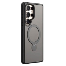 Чохол Samsung Galaxy S25 Ultra, Epik Metal Buttons HQ Ring, MagSafe, Чорний