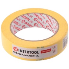 Скотч малярський INTERTOOL DM-3040, 40.0 м., 30 мм., Жовтий