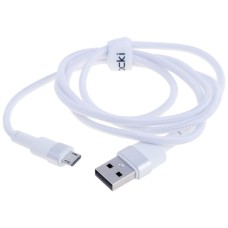 USB кабель Toocki TXCM-XK02, MicroUSB, 1.0 м., Білий