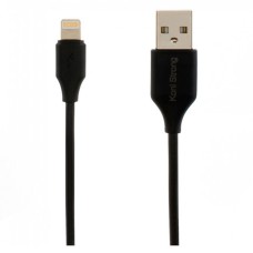 USB кабель Koni Strong KS-59i Apple iPhone SE 2022, iPhone 14 Pro Max, iPhone 14 Plus, iPhone 14 Pro, iPhone 14, iPhone 13 Pro, iPhone 13 Mini, iPhone 13, iPhone 13 Pro Max, iPhone 12 Mini, iPhone 12 Pro Max, Lightning, 1.0 м., Черный
