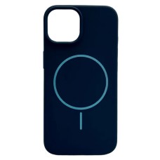 Чехол Apple iPhone 15, Air Beats, MagSafe, Dark Blue, Синий