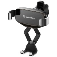 Автотримач СolorWay Gravity Mechanical Car Mount CW-CHG18-BK, Чорний