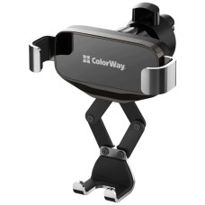 Автотримач СolorWay Gravity Mechanical Car Mount CW-CHG18-BK, Чорний