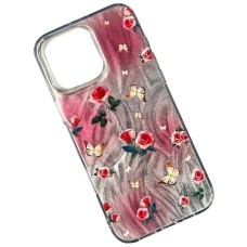 Чохол Apple iPhone 13, Nacre Print Desing, Butterfly Floral, Малюнок