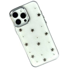 Чохол Apple iPhone 15 Pro, Shiny Crystal Colored Bow, Stars, Малюнок