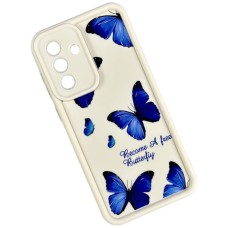 Чохол Xiaomi Poco M7 Pro 5G, Redmi Note 14 5G, Shock Sides Resistant, Become a Free Batterfly, Малюнок