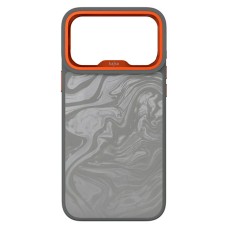 Чехол Apple iPhone 17 Pro Max, Kajsa Glamorous Fluid Art, MagSafe, Красный