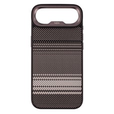 Чехол Apple iPhone 17 Air, Kajsa Resort Gradient Stripe, MagSafe, Черный