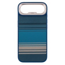 Чехол Apple iPhone 17 Air, Kajsa Resort Gradient Stripe, MagSafe, Синий