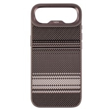 Чехол Apple iPhone 17 Air, Kajsa Resort Gradient Stripe, MagSafe, Серый