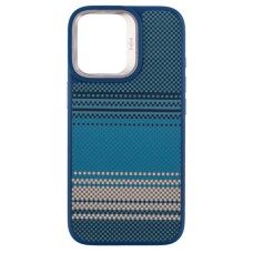 Чехол Apple iPhone 17, Kajsa Resort Gradient Stripe, MagSafe, Синий