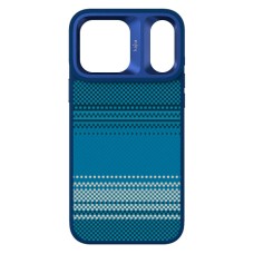 Чехол Apple iPhone 17 Pro, Kajsa Resort Gradient Stripe, MagSafe, Blue Plus, Синий