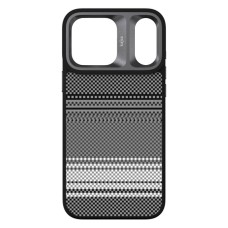 Чехол Apple iPhone 17 Pro Max, Kajsa Resort Gradient Stripe, MagSafe, Черный