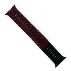 Ремінець Apple Watch 42, Watch 44, Mountain Armor, Black-Wine Red, Чорний