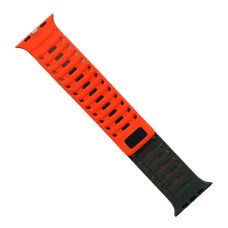 Ремінець Apple Watch 42, Watch 44, Mountain Armor, Grey-Orange, Сірий