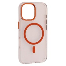 Чохол Apple iPhone 17 Air, Silver Shield, Transparent Orange, MagSafe, Помаранчевий