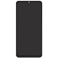 Дисплей Samsung A075 Galaxy A07, (High quality), з сенсором, з рамкою, Чорний