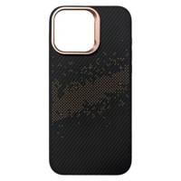 Чохол Apple iPhone 15 Pro, Carbonite, MagSafe, Золотий