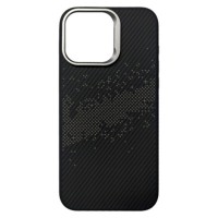 Чохол Apple iPhone 16, Carbonite, MagSafe, Срібний