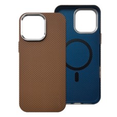 Чохол Apple iPhone 15, Piblue Carbon Glacier, MagSafe, Коричневий