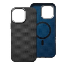 Чохол Apple iPhone 15, Piblue Carbon Glacier, MagSafe, Чорний