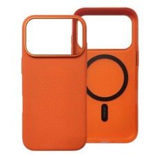 Чохол Apple iPhone 17 Pro Max, Piblue Carbon Glacier, MagSafe, Помаранчевий