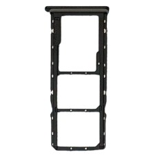 Слот SIM-карти (лоток) Samsung A032 Galaxy A03 Core, з роз'ємом карти пам'яті, Чорний