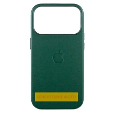 Чохол Apple iPhone 17, Leather Case Color, Forest Green, MagSafe, Зелений