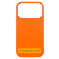 Чохол Apple iPhone 17 Air, Leather Case Color, MagSafe, Помаранчевий
