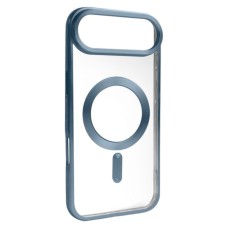 Чохол Apple iPhone 17 Air, Metallic Full Camera, Blue Matte, MagSafe, Синій