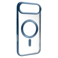 Чохол Apple iPhone 17 Air, Metallic Full Camera, Dark Blue Matte, MagSafe, Синій