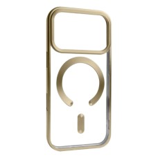 Чохол Apple iPhone 17 Pro Max, Metallic Full Camera, Gold Matte, MagSafe, Золотий