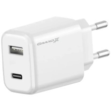 Сетевое зарядное устройство Grand-X Fast Charge CH-890, Белый