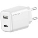 Сетевое зарядное устройство Grand-X Fast Charge CH-890, Белый