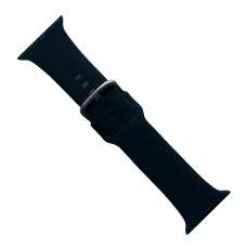 Ремінець Apple Watch 38, Watch 40, Silicone Metal Clasp, Чорний