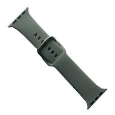 Ремінець Apple Watch 38, Watch 40, Silicone Metal Clasp, New Grey, Сірий