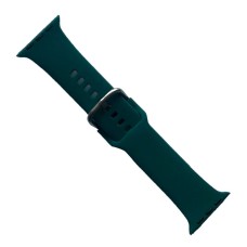 Ремінець Apple Watch 38, Watch 40, Silicone Metal Clasp, Pine Green, Зелений